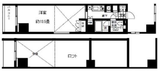 ボルト東新宿 906 間取り図