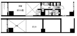 ボルト東新宿 906 間取り図
