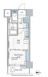 パークアクシス東陽町レジデンス 908 間取り図