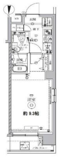 アルテシモエクラン 6階 間取り図