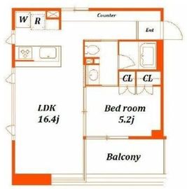 住吉コートクEAST 1402 間取り図