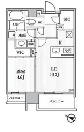 シーズンフラッツ押上 1102 間取り図