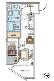 シーズンフラッツ押上 604 間取り図