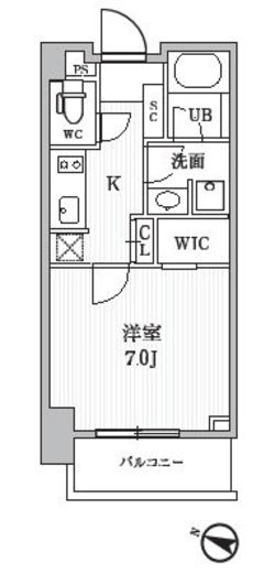 シーズンフラッツ押上 802 間取り図