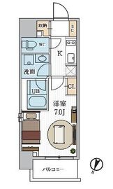 シーズンフラッツ押上 506 間取り図