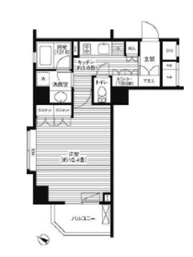 グランハイツ代々木 402 間取り図