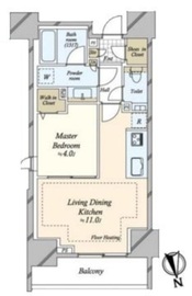 ピアース南麻布 2階 間取り図