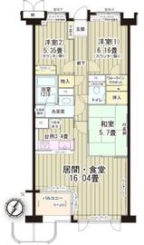 グランフォート目黒 209 間取り図