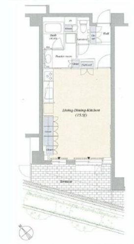 デュオフラッツ赤坂 505 間取り図