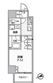 シーズンフラッツ根岸 603 間取り図