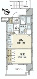 ライオンズアイル渋谷松濤 2階 間取り図