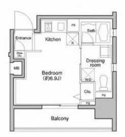 プラウドフラット大塚 804 間取り図