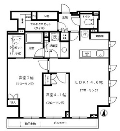 パークリュクス西新宿 11階 間取り図