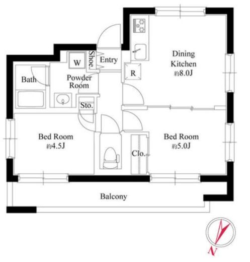 ゲートマークス三軒茶屋 501 間取り図