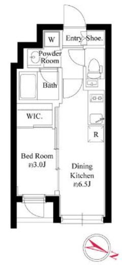 ゲートマークス三軒茶屋 404 間取り図