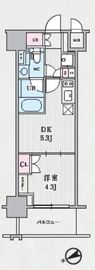 テラス浅草橋 203 間取り図