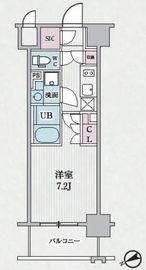 テラス浅草橋 206 間取り図