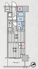 テラス浅草橋 706 間取り図