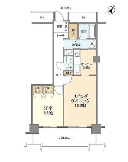 トルナーレ日本橋浜町 17階 間取り図