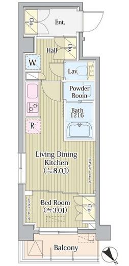 Avvolto Felice 蒲田South (アヴォルトフェリーチェ蒲田サウス) 220 間取り図