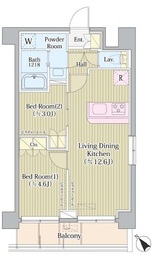 Avvolto Felice 蒲田South (アヴォルトフェリーチェ蒲田サウス) 212 間取り図