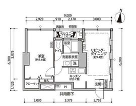 東雲キャナルコートCODAN 11-316 間取り図