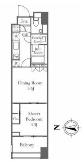 パークコート南麻布 5階 間取り図