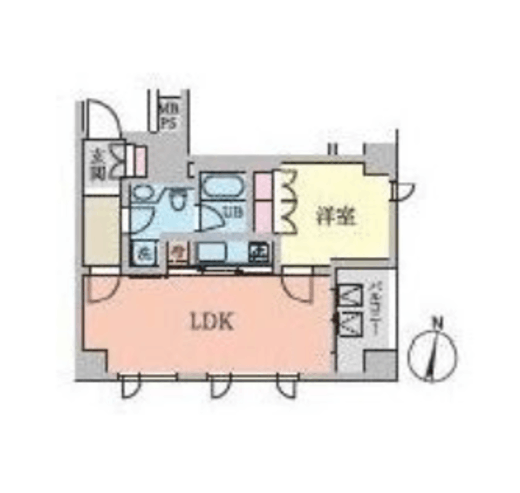 蒼映パーク原宿 502 間取り図