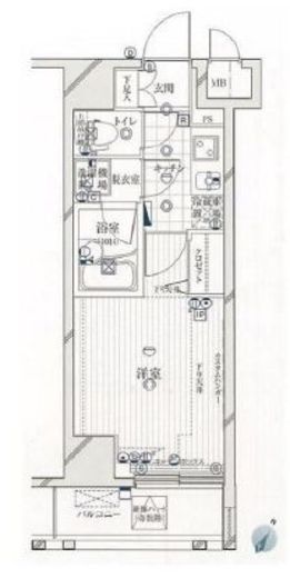 ガリシアヒルズ六本木 13階 間取り図