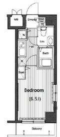 グランド・ガーラ高輪 12階 間取り図