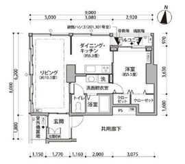 東雲キャナルコートCODAN 11-401 間取り図