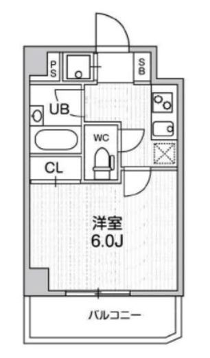 コンシェリア新橋 5階 間取り図