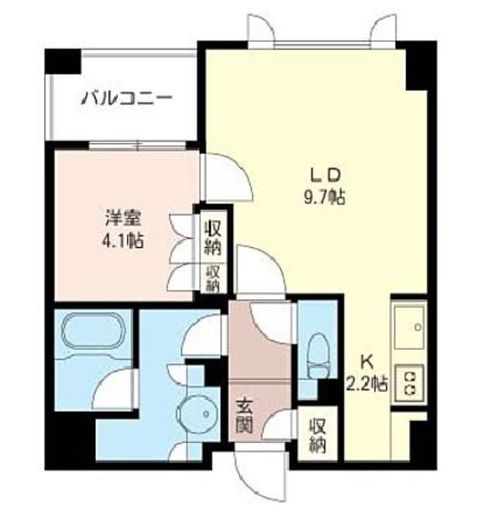 プライムメゾン銀座イースト 205 間取り図