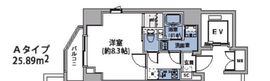 ルネサンスコート両国リバーテラス 201 間取り図