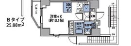 ルネサンスコート両国リバーテラス 202 間取り図