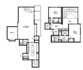 HIROO 9-20 201 間取り図