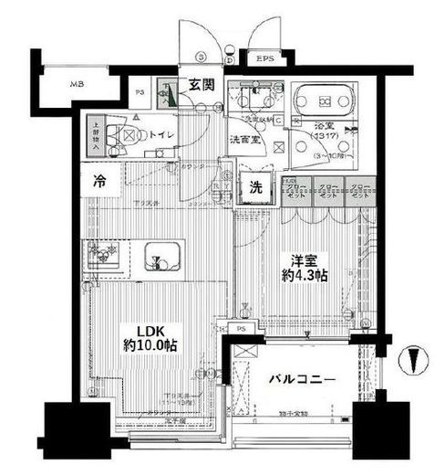 プレミスト西池袋 6階 間取り図