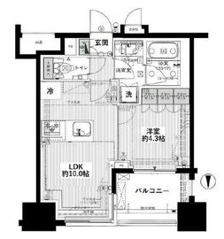 プレミスト西池袋 6階 間取り図