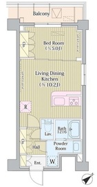 Avvolto Felice 蒲田South (アヴォルトフェリーチェ蒲田サウス) 401 間取り図