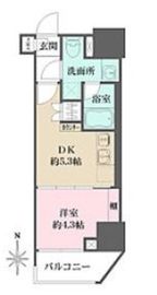 ルフォンプログレ元浅草マークス 504 間取り図