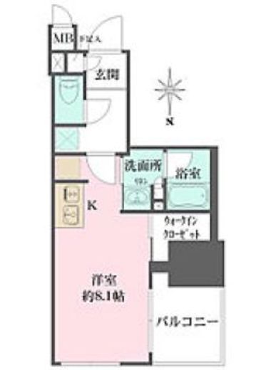 ルフォンプログレ元浅草マークス 806 間取り図