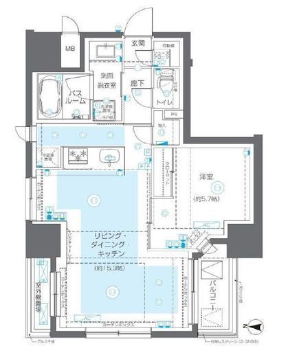 ZOOM錦糸町Parkside 11階 間取り図