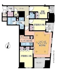 パークホームズ日本橋時の鐘通り 10階 間取り図
