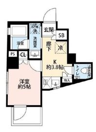センチュリー初台 4階 間取り図