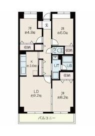 目黒本町マンション 502 間取り図