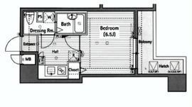 グランド・ガーラ西麻布 10階 間取り図