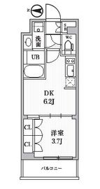 シーズンフラッツ住吉 402 間取り図