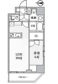 シーズンフラッツ住吉 506 間取り図