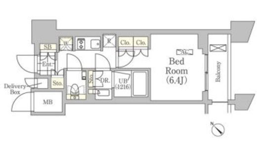 メゾンカルム日本橋馬喰町 1011 間取り図