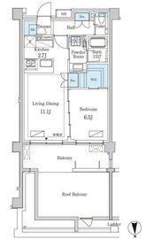 グランドゥールプレミアム代々木大山 210 間取り図